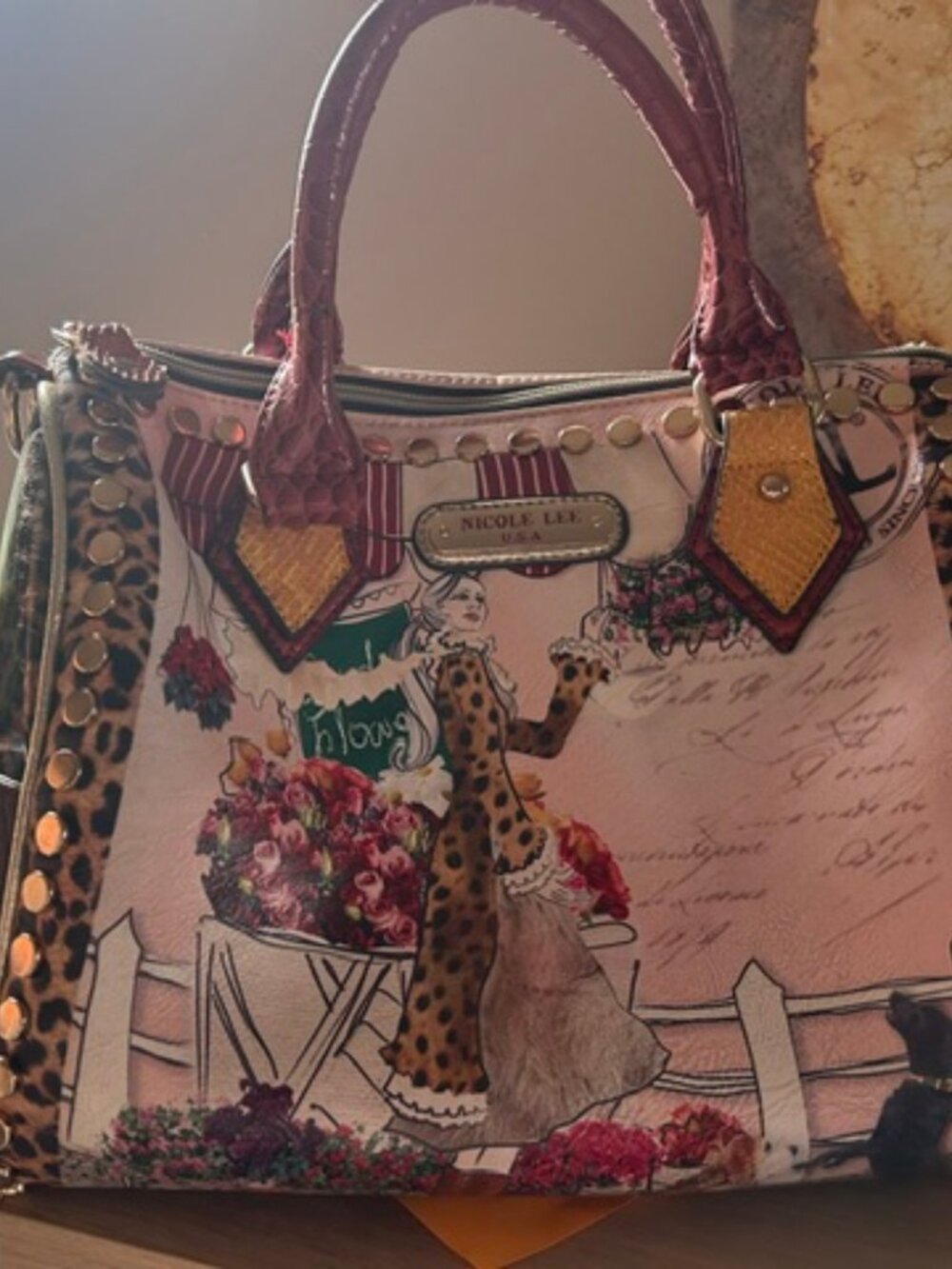 Nicole Lee USA Printed Handbag